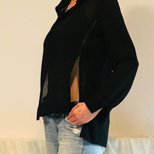 LFChandelier black top w/ zipper detail